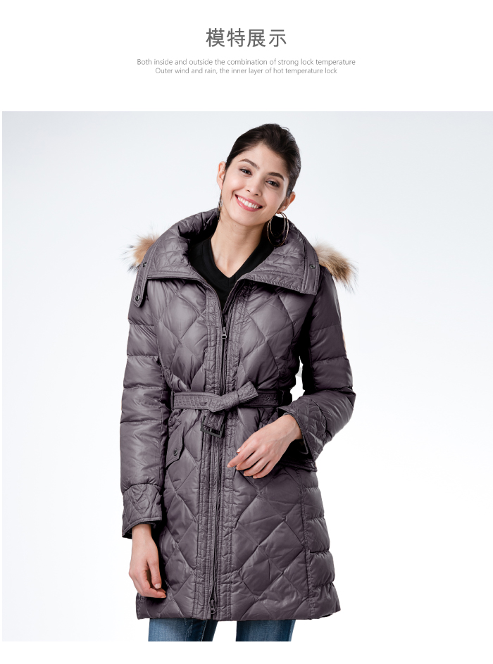 模特展示Both inside and outside the combination of strong lock temperatureOuter wind and rain, the inner layer of hot temperature lock